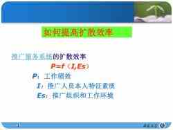 第九章 農(nóng)業(yè)推廣組織與人員管理——技術(shù)推廣服務體系構(gòu)建與實踐